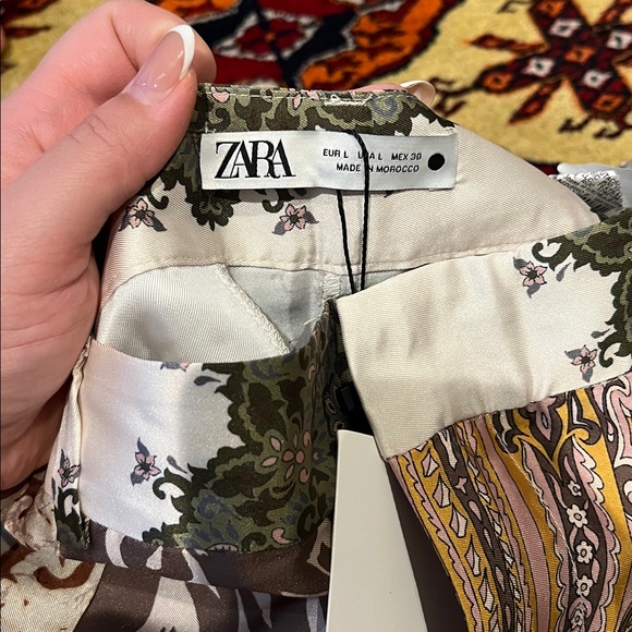 Zara Multicolor Patterned Pants - Picture 4 of 4